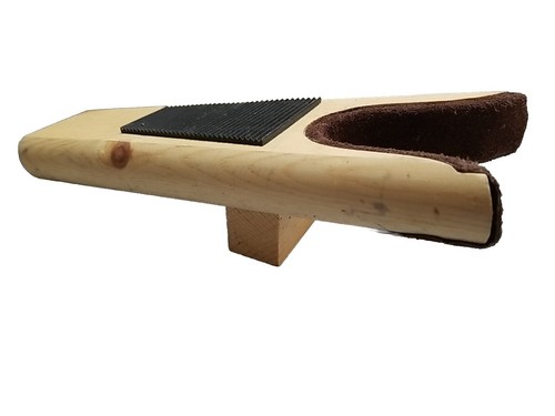 BOOTJACK Handmade Western ROUNDED Wood+Leather NEW Boot Jack Shoe Remover MD-BJ2 - Picture 7 of 28