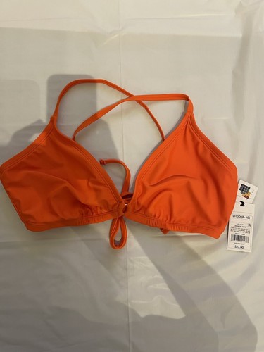 Shade Shore Damen-Bikinioberteil orange Größe D/DD (8-10) keine PADS neu mit Etikett