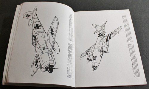 Vintage 1981 FLUGZEUGE DES ZWEITEN WELTKRIEGS MALBUCH von Carlo Demand B1 - Bild 4 von 5