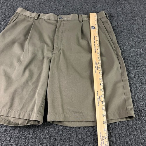 Nike Golf Shorts Mens Size 38 Brown Chino Performance Pleated - Picture 10 of 12