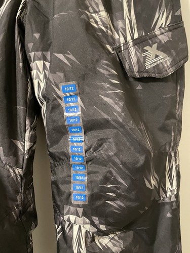 NWT Boys Kids Youth ZeroXposur Black White Snow Ski Pants Size 10/12 YM - Picture 3 of 9