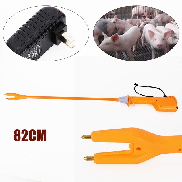 Cattle Prod Rechargeable Electric Shock Voltage 10000V 82cm Safety