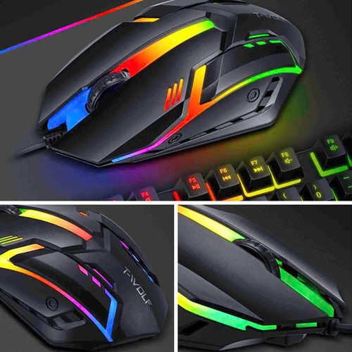 T-WOLF TF800 Gaming Bundle: Keyboard Mouse Headset with Mic & Mouse Pad - Picture 3 of 15