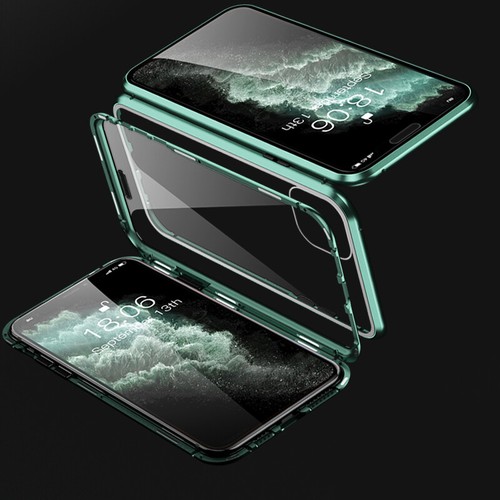 For iPhone 15 14 Pro Max 13 12 11 Magnetic Front+Back Tempered Glass Case Cover - Picture 11 of 19