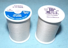 Coats and Clark All Purpose Polyester Thread, 400 yards, Natural (256)