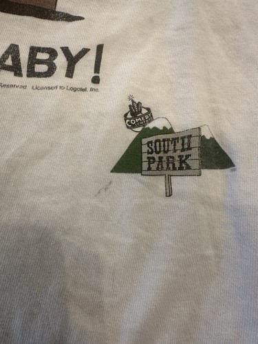 Vintage 90s South Park Kick The Baby T Shirt XL 1997 Kyle Broflovski Rare - Picture 5 of 13