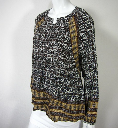 Neu mit Etikett 11.1. TYLHO Anthropologie Langarm Oberteil Bluse Größe S Small geblümt - Bild 6 von 11
