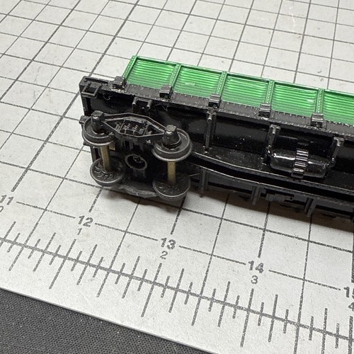 HO Work Caboose Custom Painted Green White Undecorated - Picture 12 of 14