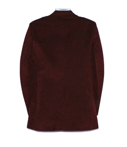 VINTAGE 1970s NORDSTROM CLARIDGE COLLECTION BLAZER MICROSUEDE BURGUNDY - M - USA - Picture 2 of 12