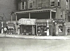 1928 PEP BOYS Manny Moe Jack    AUTO PARTS STORE FRONT  5x7 REPRINT