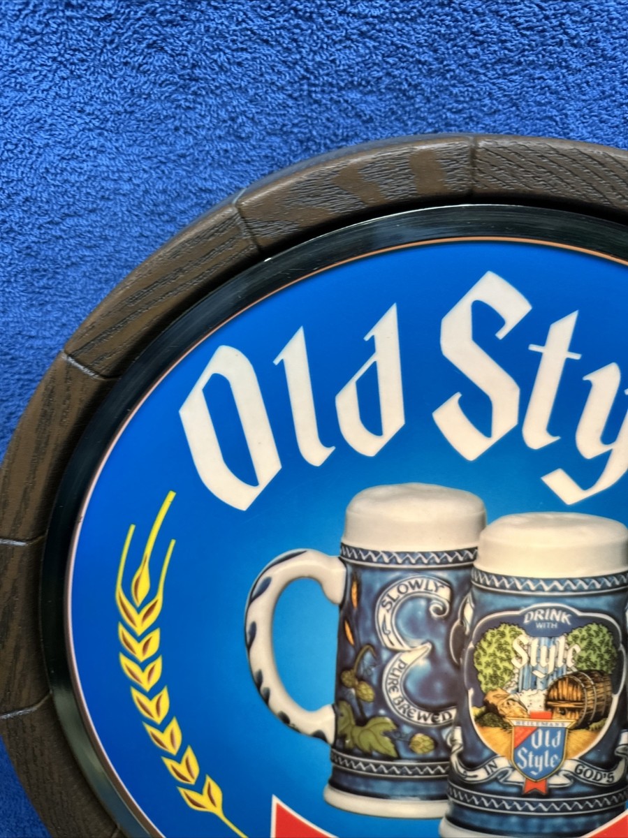 VINTAGE HEILEMANS OLD STYLE BEER LIGHT UP BARREL SIGN | eBay