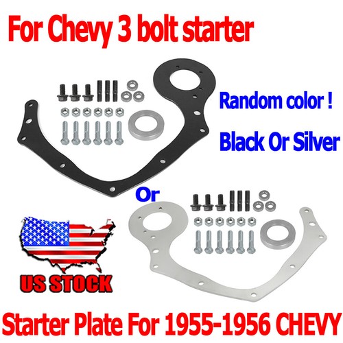 For 55-56 Chevy 3-Bolt Starter Plate and Newer Blocks With Broken Starter Mount - Picture 1 of 11