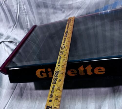 Vintage 1940’s Gillette Wood and Glass Razor and Blade Store Display Case - Picture 6 of 8