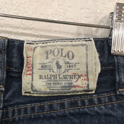 Polo by Ralph Lauren Boys Sz 5 Jeans Blue Denim Adjustable Dark Wash 100% Cotton - Picture 5 of 11