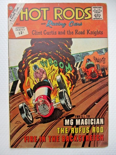 HOT RODS AND RACING CARS #58, VG, 1962 CHARLTON, CLINT CURTIS, JACK KELLER - CVR - Picture 1 of 3