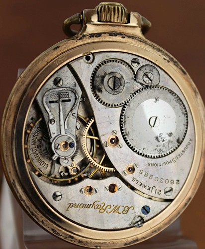 Vintage 1925 Elgin BW Raymond Grade 478 21 Jewels 12k Gold Filled Pocket Watch - Picture 9 of 9