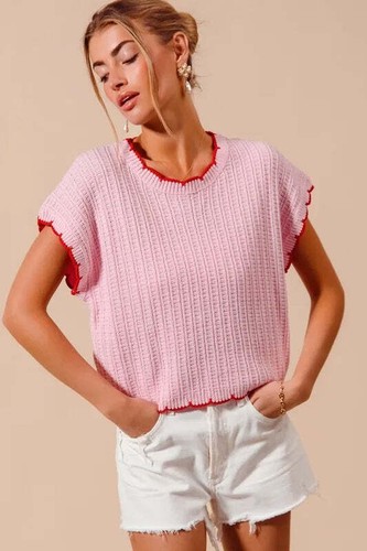 SO ME Textured Light Weight Sweater Dolman Top - Picture 9 of 14
