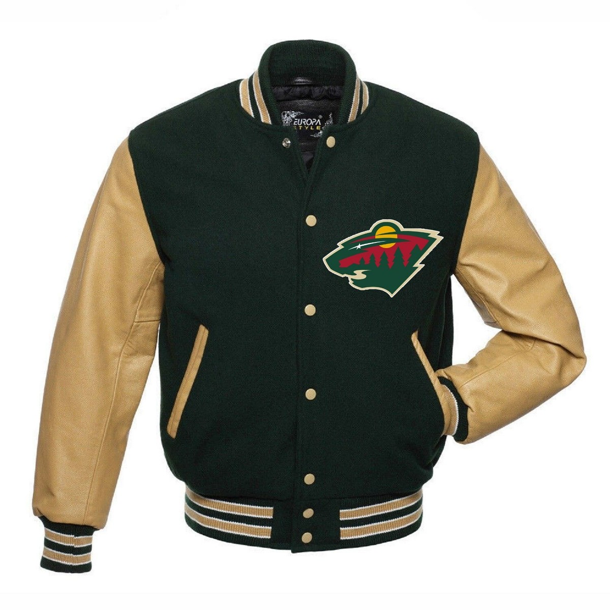 NHL Minnesota Wild 2016 2022 Winter Classic varsity jacket NHL Minnesota Wild 2016 2022 Winter Classic varsity jacket