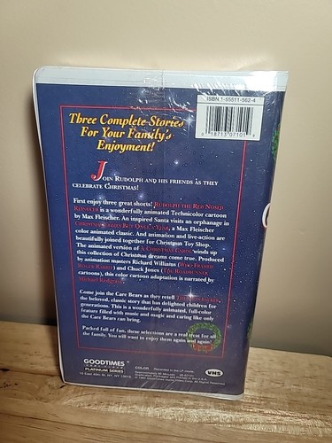 Rudolph the Red-Nosed Reindeer & Friends VHS Tape, Goodtimes Home Video Sealed - Picture 2 of 2