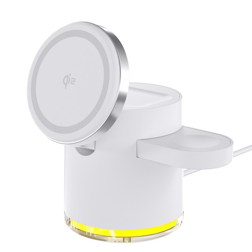 Qi2 Magnetic 3-in-1 Wireless Charger – Folding, Compatible with Apple & Samsung - Picture 5 of 7