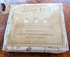 Sleigh Hill Bedding Company Winter Animals Crib Sheets Set Of 2 100 Cotton