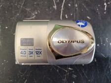 UNTESTED Olympus Silver Gold Stylus 410 4.0 MP Point and Shoot Digital Camera