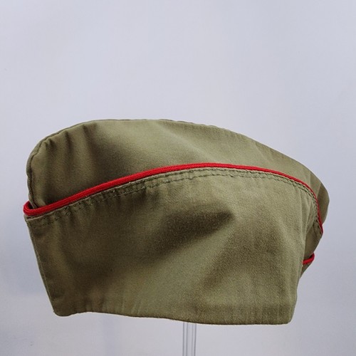 Vintage BSA Boy Scouts Olive Drab Green, Garrison Cap Hat Size 7-7 1/8 Large - Picture 5 of 7