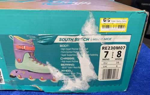 Candi grl South Beach-Miami schöne Schlittschuhe Größe Damen 8, Herren 7 - Farben Lavendel - Bild 8 von 9