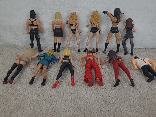 Lot Of 12 Vintage WWF WWE Figurines Lita,Miss Elizabeth,Sable,Shyster,and More - Picture 8 of 14