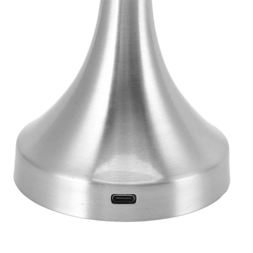 (Silver)Table Lamp Rechargeable Mushroom Shape 3 Speed Color Temperature Touc - Picture 3 of 23