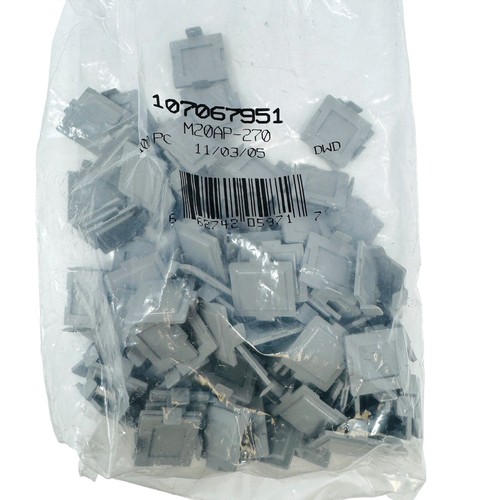 Commscope M20AP-270 M20 Port Dust Cover Faceplate Gray 107067951, 100 Pack - Picture 1 of 6