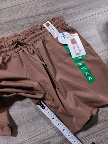 Mondetta Shorts Womens X-Large Woven Drawstring Brown Summer Bottoms  - Picture 6 of 8