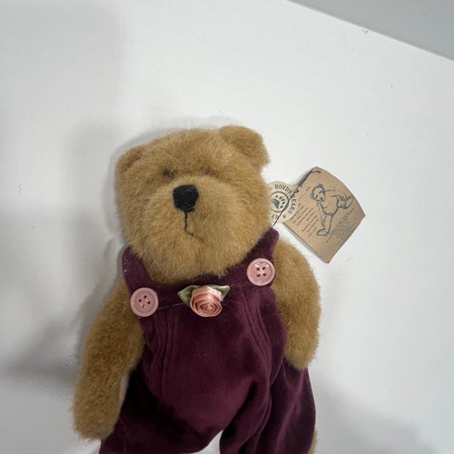 Vintage Boyds Bears Claire Rose Samt Overall Plüsch Gelenke JB Collection 10 Zoll - Bild 2 von 14
