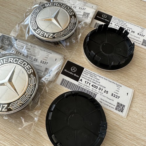 x4 MERCEDES BENZ Alloy Wheel Center Cover Emblem Logo Badge Star Hub Cap Kit Set - Picture 4 of 4