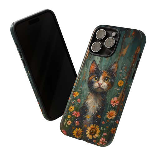 For iPhone | Samsung Galaxy | Pixel Phone Case - Calico Cat Flowers Pastel - 第 38/256 張圖片