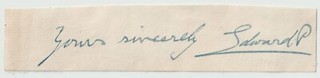King Edward VIII Autograph