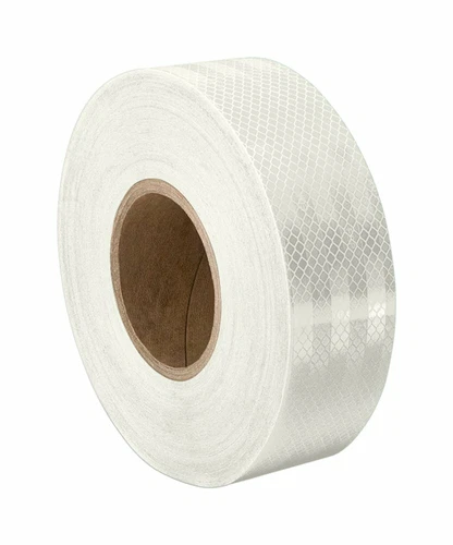 Tapecase White Micro Prismatic Sheeting Reflective Tape from 3M 3430 1.625" 50yd