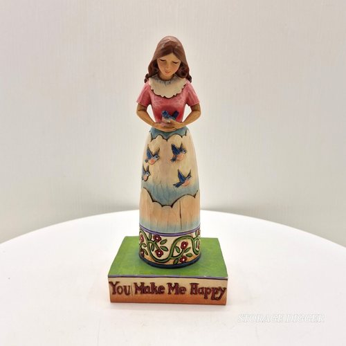 2006 Jim Shore You Make Me Happy Heartwood Creek Girl Figur C4007239