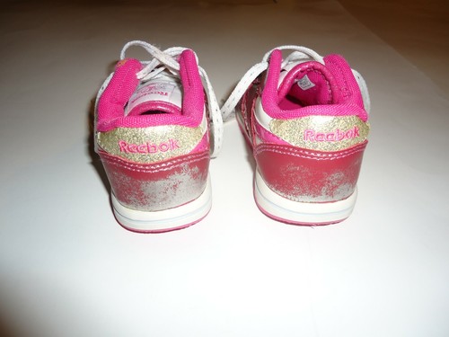 (1) Pair Reebok Classic Toddler Girls Red Athletic Shoes - Size 8 - Picture 3 of 5