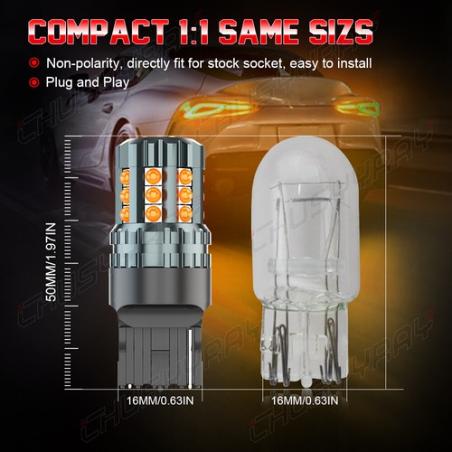 For Acura TSX 2004-2008 HID/LED Headlight High/Low Beam+Turn Signal Light Bulbs - Picture 11 of 12