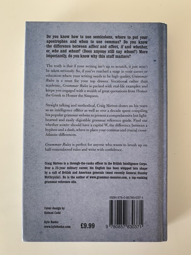 Grammar Rules. Craig Shrives. - Picture 2 of 5