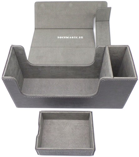 Docsmagic.de Premium Magnetic Tray Long Box Silver Small + 2 Flip Boxes - Silber - Bild 3 von 8