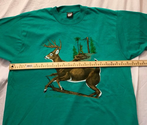 Rare 2 Vintage Bow Hunting T Shirts SCREENSTARS / FOTL Size XL 1986 Teletrend - Picture 10 of 12