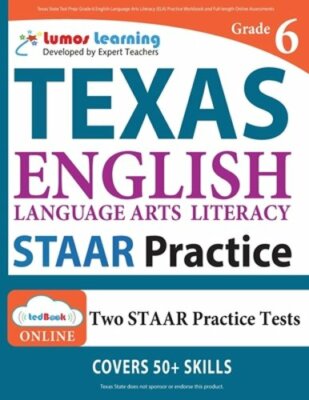 Grade 6 English Language Arts Literacy (ELA) Practice Workbook and Full ...