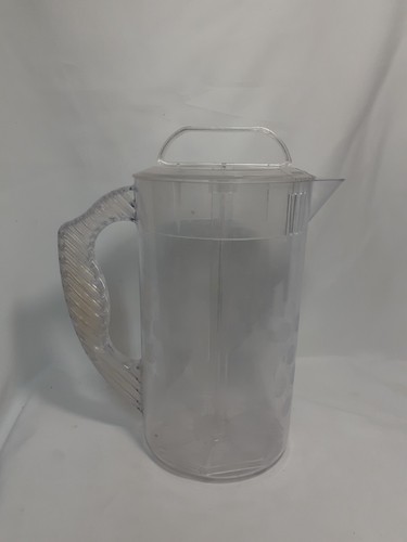 The Pampered Chef 2 Quarts Quick Stir Drink Pitcher Polka Dot Pattern #2271 - Picture 3 of 10