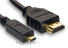 3ft High Speed Micro HDMI Cable Male Converter 4K GoPro HERO 9 8 7 6 5 4 Black
