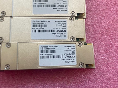 Lot (4) Juniper QFX-QSFP-40G-SR4 QSFP+ 40GBASE-SR4 40-Gigabit 740-032986 Genuine - Picture 3 of 4