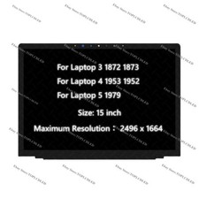 Microsoft Surface Laptop 5 LCD 15.0" LED Touch Screen Display Assembly 1979