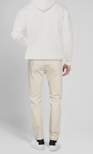 $528 DRKSHDW Rick Owens Men's Ivory Tapered Cotton Denim Pants Size 27 - Picture 2 of 4