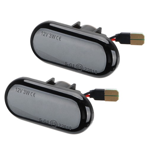 Pair Dynamic Sequential LED Side Marker Light For Nissan Benz Smart Opel Renault - Picture 5 of 12